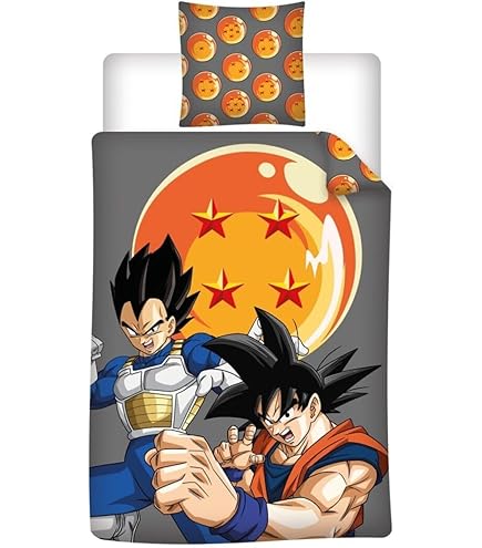 Parure De Lit Dragon Ball Wukong Imprimée 3D – Microfibre Douce – Taies Et Housse Incluses