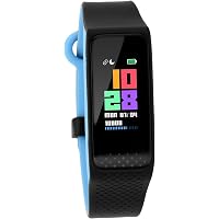 Fastrack reflex 3.0 (Black & Blue) Uni-sex activity tracker - Full touch, color display, Heart rate monitor, Dual- tone…