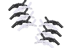 YIXUTAG Pinces Crocodiles Cheveux, Épingle à Cheveux,Pinces à cheveux de salon pour coiffure Sectionnement,Pinces Cheveux Professionnelle pour le Coiffure,la Coiffage,le Sectionnement,le Curling 12pack