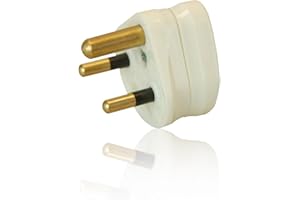 CDL Micro CDL-RPP-01WH 2 Amp 3 Pin Round Pin Mains Plug - White