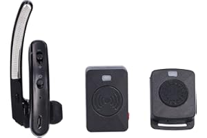 Annadue Auricolare Bluetooth Walkie Talkie, Adattatore Wireless Tasto PTT da Dito Senza Fili, Auricolare Bluetooth 4.0 con Porta di Tipo K, per, per TYT, per PUXING