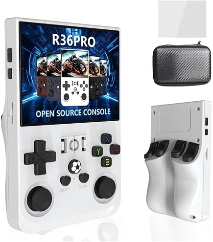 Console De Jeux Portable Rétro G350 – 10000+ Jeux, Écran IPS 3.5", WiFi Multijoueur, Batterie 3200mAh, Linux – Noire 128Go