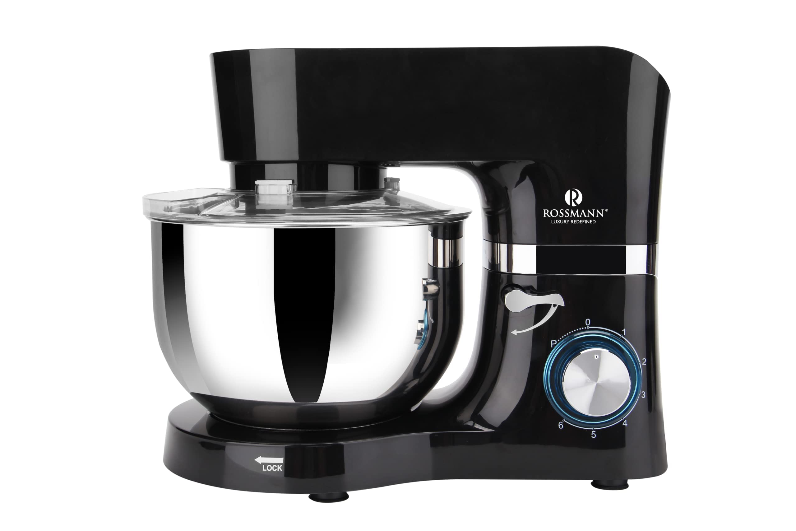 Rossmann Stand Mixer Review: Powerful 2000W Motor, 6L SS Bowl, 4 Safety Features, Metal Gears & Teflon Coated Accessories