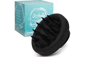 SOFMILD Scalp Massager, 100% Silicone Shampoo Brush Hair Brush Head Massager Hair Growth Scrubber for Straight Curly Long Short Thick Thin Wet Dry Hair for Men Women Kids Pets, Black