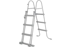 Bestway Échelle de Piscine Hors Sol de 106,7 cm avec marches, Facile à Assembler