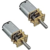 DollaTek 2pcs DC 6V 70RPM 3mm Shaft Mini Metal Gear Motor GA12-N20