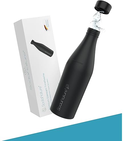 SodaNature® Lot De 2 Bouchons De Bouteille De Qualité Supérieure Pour Bouteilles SodaStream Crystal - Couvercles De Qualité Supérieure Dans De Belles Couleurs - Anti-fuite Et Passe Au Lave-vaisselle