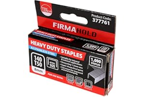 TIMCO 377761 - Punti a scalpello per impieghi gravosi A2 in acciaio INOX, punti graffe da 8 mm