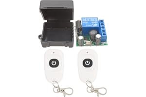 DieseRC 5V - 30V Télécommande Radio 1 Canal Radio Commande Relais récepteur 12V 24V avec émetteur Porte-clés Contact Libre de potentiel Commande relaisendpoints