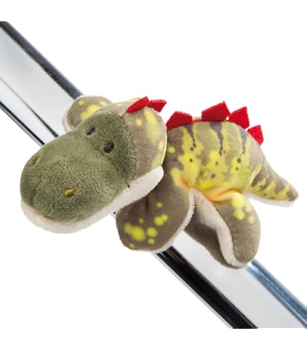 AURORA Palm Pals Tank Triceratops Dinosaur - 5In Blue Soft Plush Toy