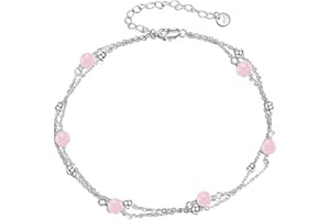 YFN Pearls/Moonstone/Turquoise/Hessonite/Onyx/Rose Quartzite/Black Pearls/Opal Opal Bracelet for Women S925 Sterling Silver Adjustable Bracelet Beach Jewellery