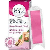 Veet Full Body Waxing Kit for Normal Skin, 20 strips