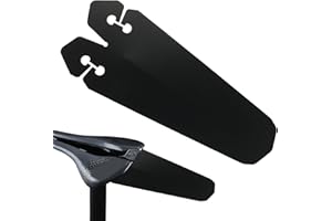 GENERIC Mudguard for Road Bike, Waterproof Bicycle Mudguard Rear Ultralight Tail Under Saddle Fender Ass Saver Clip-on Rear Splash Guard for Road or Mountain Bike Singlespeed Urban Gravel
