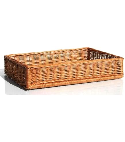 Regalkorb Aus Vollweide, Rechteckig, Ca. 45 X 60 X 25 Cm, Braun, Mit Griffen – Für Aufbewahrung & Deko