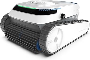 BOTLUXE Poolroboter, Poolsauger Akku Kabelloser, Poolroboter Boden und Wand, Wasserlinie, Intelligenten Navigation, 120 Minuten Laufzeit, Wandklettern, Poolreiniger für Pools bis zu 170㎡, PC10