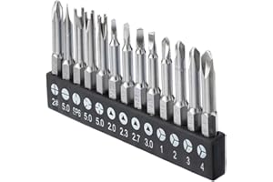 Fongmore 13 pezzi 1/4 "gambo esagonale in acciaio legato triangolo croce intaglio Y tipo chiave interna croce cacciavite magnatic punte set chiave cacciavite punte 50mm lunghezza