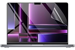 MASIBLOOM 2 protectores de pantalla de alta defensa para MacBook Pro de 16 pulgadas con chip M2 Max/Pro lanzado en 2023 y Touch ID 5H protector antiarañazos