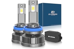 D-Lumina Bombilla H8/H11 LED Canbus 120W 20000LM Lámpara automática para automóvil Lámpara de conversión de luces 6000K - 2 años de garantía, 2 piezas