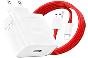 WITFOAM Cargador Rápido 67W SUPERVOOC con Cable USB-C 6A 1,5M, Compatible con OPPO Reno 13, Find X5, OnePlus 13, Nord CE 4, RealMe 12 Pro+, Carga Segura y Ultra Rápida, Adaptador de Viaje Universal 100-240V