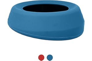 Kurgo Splash Free Wander Water Bowl, Dog Travel Bowl, Prevents Spilling, Holds 710ml, Coastal Blue