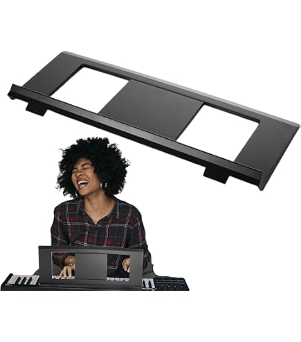 Porte-partitions Pour Piano/clavier - Support Réglable Portable, Panneau Renforcé, Stable, Pour Débutants Et Pros