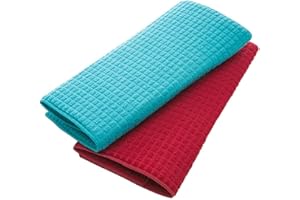 BESTONZON Rechteckige Abtropfmatte aus Mikrofaser f¨¹r Geschirr, Abtrocknen von Geschirr, Mehrzweck, saugf?hig, rutschfest, 2 St¨¹ (zuf?llige Farbe)