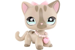 FFTYAOPB Mini Pet Shop Jouets pour animaux, Collie, teckel, cocker, chat, dogue allemand, chaton, husky et autres mini jouets pour animaux de compagnie, avec accessoires mignons, petit jouet à