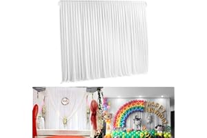 FATIVO 3m x 3m tenda per matrimonio, tenda bianca matrimonio tenda festa compleanno tenda per fondale fotografico tenda per sfondo laurea decorazioni tende matrimonio decorazioni tenda tulle festa