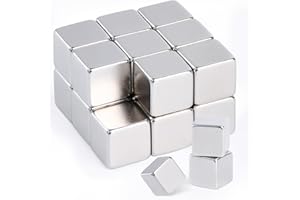 OCEUMAOA Neodym Magnete Extra Stark 10x10x10mm Mini Magnete Stark Klein Magnets für Magnettafeln Kühlschränk Whiteboard Bastelarbeiten Fotos Magneten 20 Stück