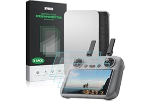 SYMIK Mini 4 Pro Pellicola Protettiva Schermo in Vetro Temperato (confezione da 3) per DJI Mini 4 Pro RC 2 Controller, Copertura 2.5D Real Edge to Edge Full Screen, Durezza 9H Anti-Graffio, Accessori