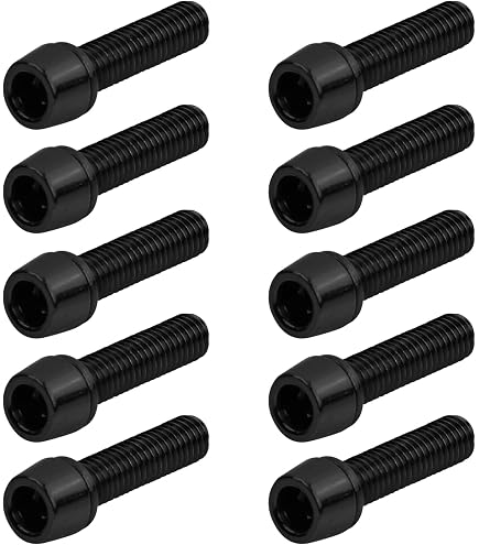 M5x16mm Titanium Ti Bolts Allex Hex Stem Tapered Head Screw with Washer