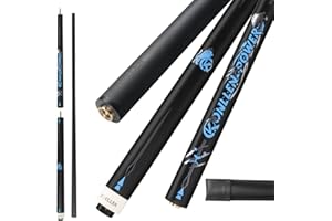 KONLLEN Break&Jump Cue Stick Tecnologia in Fibra di Carbonio Punch Cue Jump Cue Billiard Stick 3 Pezzi Punta da 12,9 mm