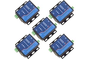 JMT USR-TCP232-410S Convertidores industriales Serie RS232 / RS485 a Ethernet Compatible con Modbus RTU y Terminal TCP Fuente de alimentaci¨®n M¨®dulo RS232 RS485 a TCP/IP (5PCS)