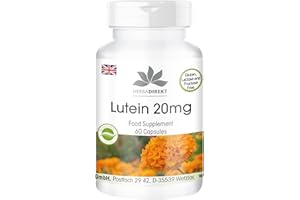 HERBA DIREKT Lutein 20mg, microencapsulated, Vegan, 60 Capsules | HERBADIREKT by Warnke Vitalstoffe