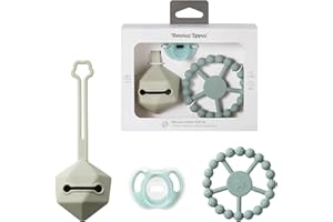 Tommee Tippee Silicone Comfort Gift Set Ultra-Light Soother, Carry Case & Teething Ring 0-6m+
