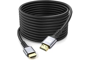 looyotul 4k Cable HDMI 7m de Ultra Alta Velocidad HDMI 2.0 Cable 4K@60Hz Conector Dorado 18gbps, Cable HDMI 3D Arc ethernet,Para Computadoras,Proyector,Monitoreo,HDTV,Xbox,PS4/PS5 (Plateado)