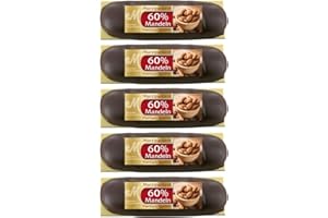 Odenwälder Marzipan Spar Set 5x Premium Marzipanbrote 60% Mandeln 500g umhüllt mit Zartbitterschokolade