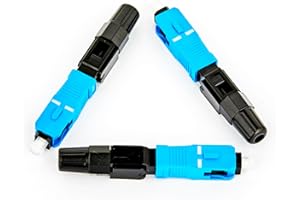 BAUDCOM Connettore rapido in fibra ottica SC UPC con strumenti abbinati - Connettori rapidi in fibra, connettori rapidi meccanici, adattatore per FTTH (10 pezzi)