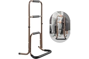 ‎EASYVIBE Aluminium Steh-Auf-Hilfe für Ältere - Höhenverstellbare Sitz-Steh-Hilfe, Sicherheitsunterstützung zum Stehen und Bewegen mit rutschhemmendem Schutz