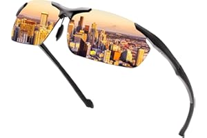 YIMI LJIMI Gafas de sol polarizadas Gafas deportivas 100% protección UV400 CAT 3 CE para hombres y mujeres ciclismo pesca MTB running conducción golf bicicleta deportes al aire libre súper ligero montura