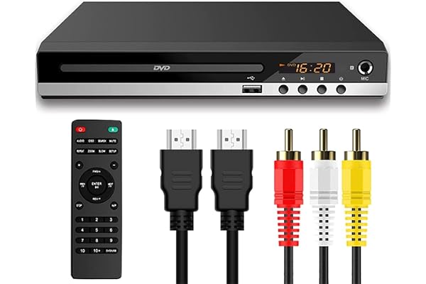 Lecteur DVD pour TV avec HDMI, Lecteur DVD pour téléviseurs avec Toutes Les régions gratuites, Lecteur CD HDMI 1080P avec Sortie AV, entrée USB.
