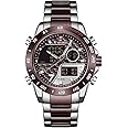 NAVIFORCE Watch for Men Dual Display Digital Quartz Watches Multifunctional Business Stainless Steel Wristwatch
