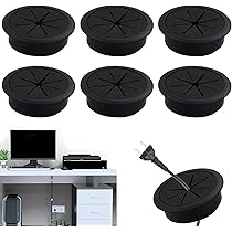 Passacavi Per Scrivania - 4 Pezzi, 60 Mm, Tappi Fori Filo Elettrici - Foto 10