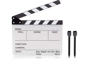 A ALLZEDREAM ALLZEDREAM - Lavagna acrilica per registi, con 2 pennarelli cancellabili a secco, colore: bianco