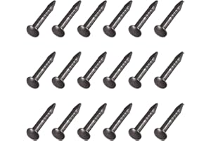 METALLIXITY Piccoli Chiodi (1.2x8mm) 100pz, Ottone Piccoli Ferramenta Chiodi - per Casa Lavorazione Legno, Nero