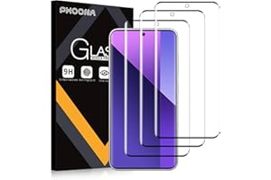 Phoona Verre Trempé [3 Pièces] Pour Xiaomi Redmi Note 13 Pro+ 5G/ Pro Plus 5G, Dureté 9H Film Protection écran, Ultra Résistant Vitre Protecteur, Clarté HD, sans Bulles, Anti-Rayures
