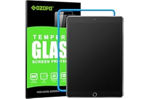 GOZOPO Pellicola Opaco per iPad 9a/8a/7a Generazione 10.2 Pollici (2021/2020/2019), Vetro Temperato con Allineamento Telaio di Installazione, Antiriflesso e Anti-impronte