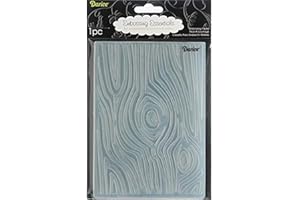 Darice 1217-62 Prägeschablone, Holzmaserung, Plastik, transparent, 12,7 x 17,8 x 0,4 cm