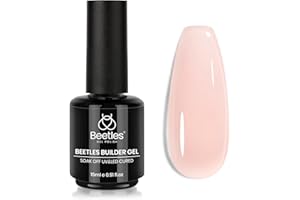 BEETLES GEL POLISH Beetles Builder Gel, 15ml 7 in 1 Transparent Nude Colour Building and Strengthener Jelly Hard Gel Easy Nail Extension Home Manicure Gift for Her