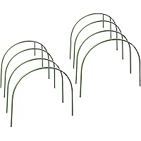 FGASAD 8 x Gewächshaus-Reifen für Pflanzenabdeckung, rostfrei, mit Kunststoffbeschichtung, Gewächshaus-Reifen für…